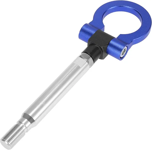 Vista 5 de X AUTOHAUX Anillo de remolque de parachoques delantero de aleación de aluminio azul Tornillo de gancho de remolque para Subaru Impreza WRX BRZ
