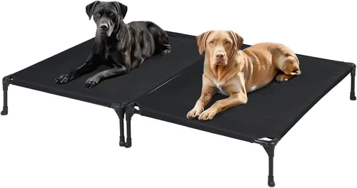Vista 20 de Veehoo Cama elevada para perros medianos, para exteriores, cama elevada y refrescante para perros, cama para mascotas con malla transpirable, patas
