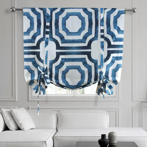 Vista 10 de HPD Half Price Drapes Ikat - Cortinas enrollables para oscurecer la habitación, 46 x 63 pulgadas, cortina enrollable de algodón para ventana de sala