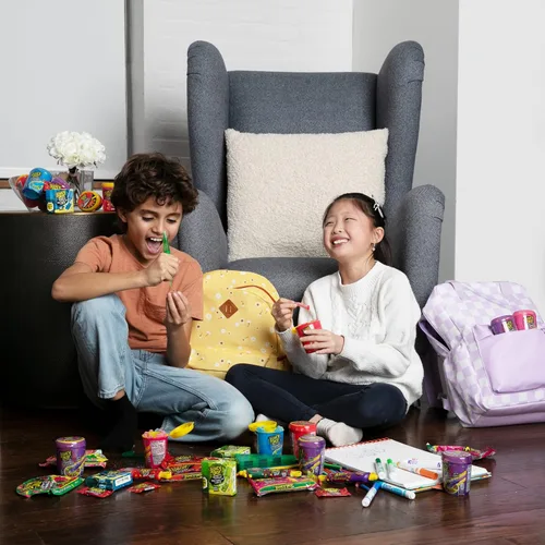 Vista 4 de Juicy Drop Re-Mix - Paquete variado de dulces de Pascua masticables dulces y ácidos, dulces dulces en varios sabores afrutados, divertidos rellenos