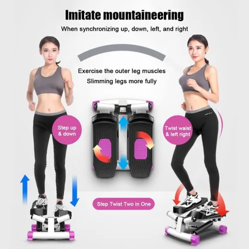 Vista 7 de Escalera con banda de resistencia y máquina de ejercicio vertical para el hogar, capacidad de peso de más de 330 libras