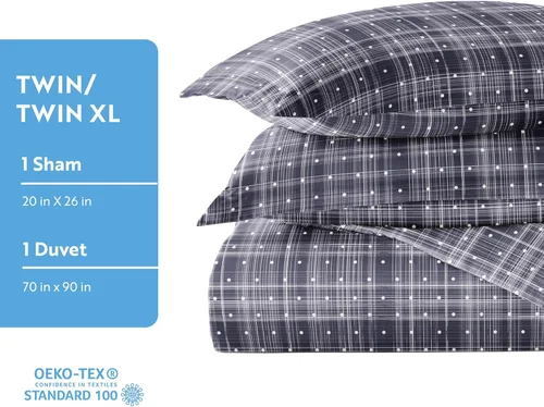 Vista 104 de Linen Market Funda de edredón individual para cama individual – Experimenta una comodidad similar a un hotel con una suavidad inigualable