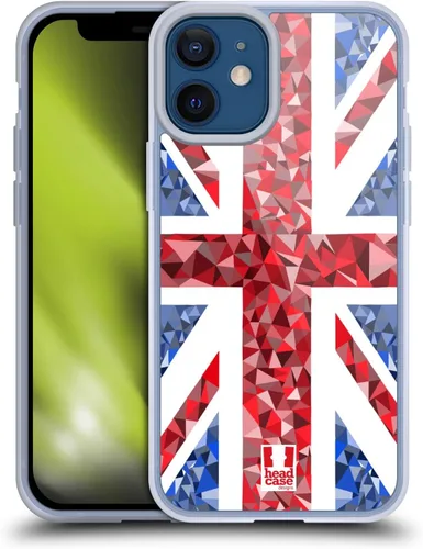 Vista 213 de Head Case Designs Blue Gingham Union Jack Collection - Funda de gel suave compatible con Apple iPhone 7 Plus/iPhone 8 Plus
