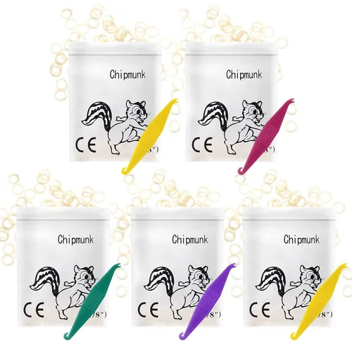 Vista 11 de 500 Piezas Bandas de Goma Elásticas Ortodónticas Bandas de Tracción de Goma para Dientes Torcidos, Espacios entre Dientes, Diademas, Colas