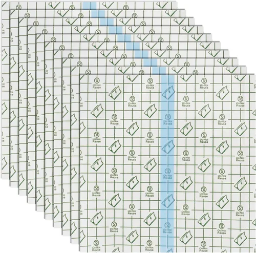 Vista 15 de 2 vendas adhesivas elásticas transparentes, de 4 pulgadas x 10.94 yardas, vendajes de película transparente impermeables, vendajes adhesivos