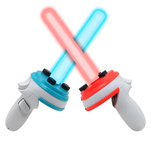 Vista 2 de Beat Saber Oculus Quest 2 Accessories, Oculus Quest 2 Sword Grip,Oculus Quest 2 Holder White, Headset Display Stand Compatible with Oculus Quest