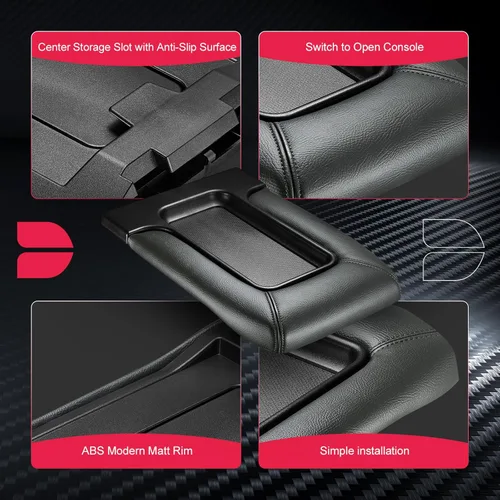 Vista 4 de BDFHYK Kit de repuesto de tapa de consola central compatible con Cadillac compatible con Chevrolet y Escalade Avalanche Silverado Suburban Tahoe