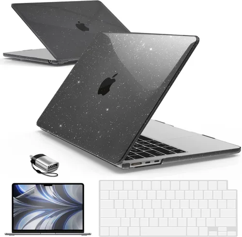 Vista 16 de IBENZER Compatible con MacBook Air 13 pulgadas 2025 2024 2023 2022 Funda M4 A3240 M3 A3113 M2 A2681, Funda Rígida y Cubierta de Teclado y Película