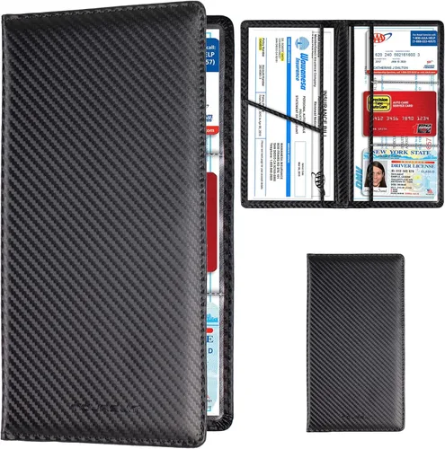 Vista 9 de TOURSUIT Soporte para Registro de Coche y Tarjeta de Seguro, Organizador de Compartimento para Documentos de Licencia en Guantera, Accesorios