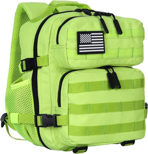Vista 20 de 9L Mini Tactical Backpack for Men and Women Tactical Backpack Small for Hiking Small Tactical Bag (Pink&LakeBlue)