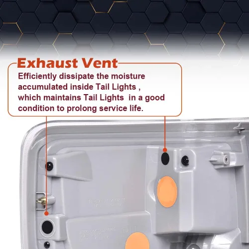 Vista 6 de PIT66 Luces Traseras, Compatible con 2009 2010 2011 2012 2013 2014 Ford F150 Luz Trasera Conductor y Pasajero, Lámpara Trasera, Luz de Freno, Juego