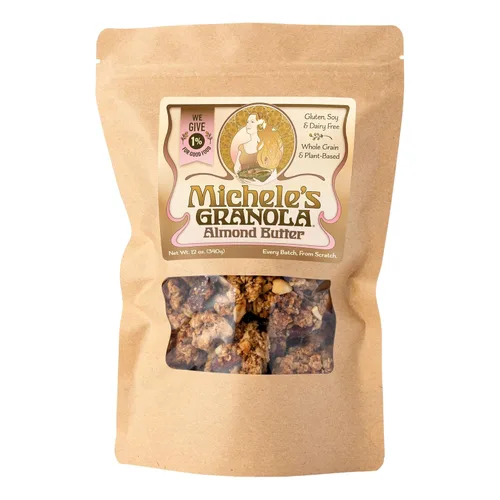 MICHELES GRANOLA Granola de mantequilla de almendras, 12 onzas
