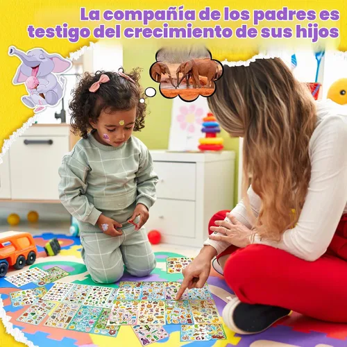 Vista 5 de Sinceroduct - Calcomanías de animales para niños, más de 1800 calcomanías Animal-01