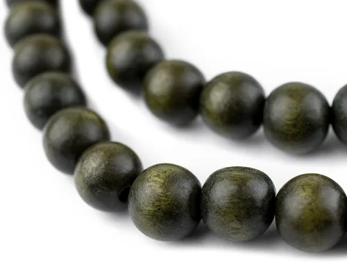 Vista 8 de TheBeadChest: cuentas de madera redondas naturales de 0.315 pulgadas, cuentas de madera sueltas espaciadoras para fabricar joyas, 4 tamaños