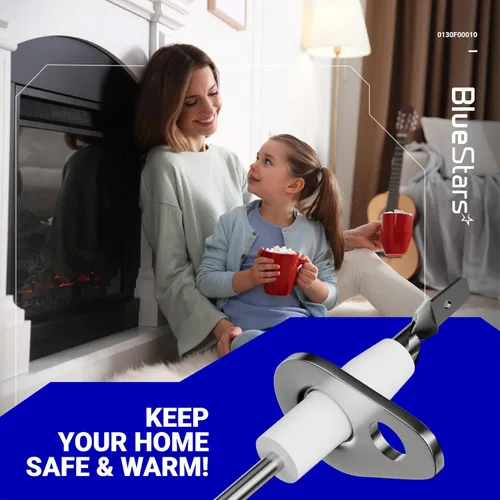 Vista 7 de BlueStars Pieza de repuesto para sensor de llama de horno 0130F00010 de alta calidad, compatible con hornos Goodman Amana, reemplaza a B1172606