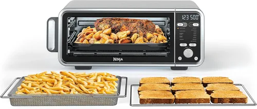 Horno de encimera Ninja SP301 Dual Heat Air Fry de 13 en 1 con altura extendida, capacidad XL, función de volteo hacia arriba y hacia afuera para