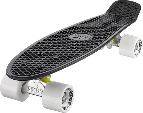 Vista 10 de Ridge Skateboard 55 cm Mini Cruiser Retro Stil in M Rollen Komplett U Fertig Montiert