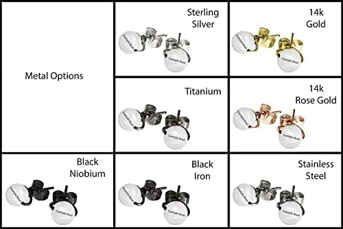 Vista 2 de Frosted Lime Green Sea Glass 6mm Simple Bead Post Earrings in Steel, Black Iron, Titanium, Sterling Silver,14K Rose Gold or 14k Gold Wire