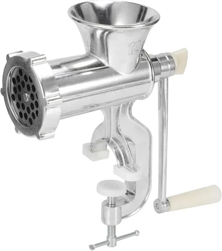 Vista 9 de Picadora manual de carne, multifunción de aleación de aluminio, picadora de carne, picadora de salchichas, herramienta de cocina manual para uso