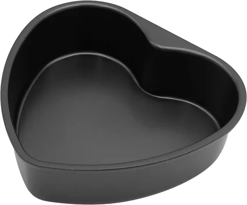 Vista 7 de Saihisday Molde de aluminio con forma de corazón de 6 pulgadas, molde para hornear de aluminio, para cocina, bodas, fiestas, ocasiones familiares