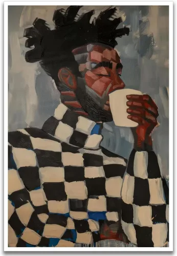 Vista 20 de Lienzo de hombre afroamericano Wal Art Pop Black Man Wall Art, 16 x 24