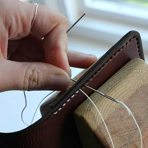 Vista 6 de Lineco Agujas de acero inoxidable para encuadernación de libros, ideal para coser libros y punto ligeramente romo para reducir enganches, longitud