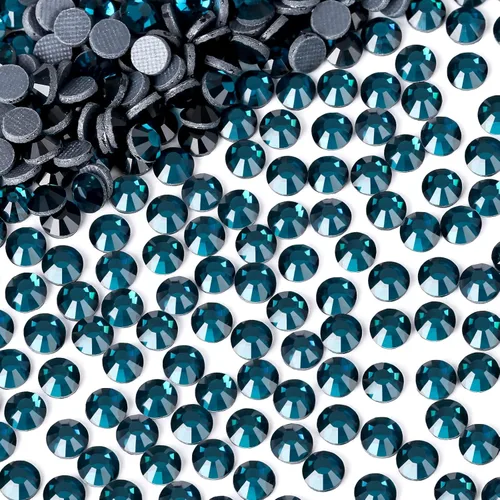 Vista 134 de 1440 piezas de diamantes de imitación termoadhesivos SS20 color púrpura2 con parte posterior plana, gemas de cristal de vidrio para ropa, camisas