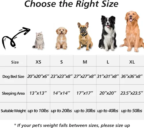 Vista 361 de JOLLYVOGUE Cama Calmante para Perros Pequeños - Cama para Perros Pequeños en Forma de Dona Lavable de 23 Pulgadas para Gatitos y Cachorros, Camas