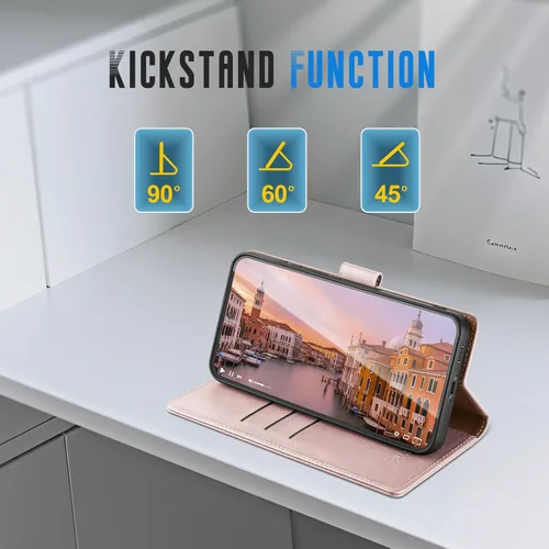 Vista 40 de SUANPOT para Samsung Galaxy S23 +/ Plus Funda tipo cartera con bloqueo RFID, soporte para tarjetas de crédito, funda protectora de libro tipo flip