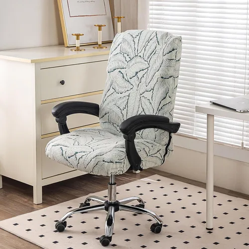 Vista 39 de Fundas elásticas para sillas – Fundas deslizables duraderas con cremallera para escritorio de computadora, sillas universales para juegos/oficina, 05