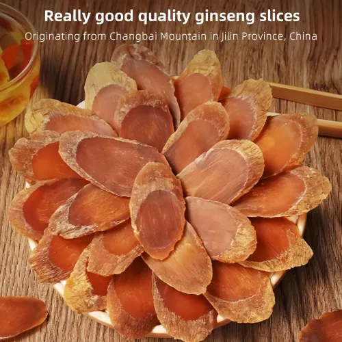 Vista 6 de Rodaja de ginseng rojo - 4.23 oz/120 g, productos cocinados de ginseng, regalos de vacaciones, regalos de té