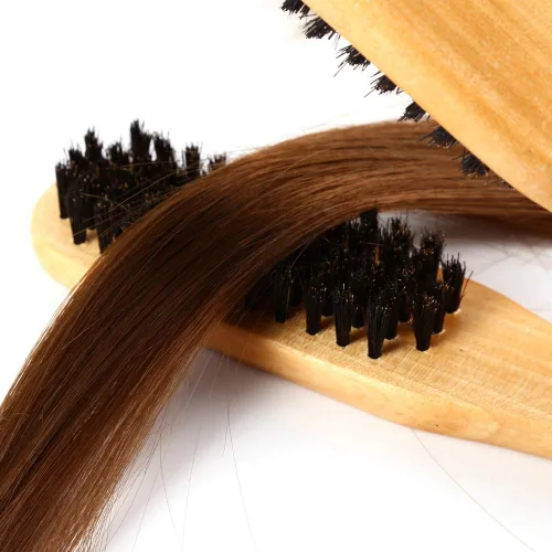 Vista 6 de Asixx - Cepillo de pelo profesional, peine de peluquería doble, cepillo de madera para el cabello, antiestático, herramienta para alisar el cabello