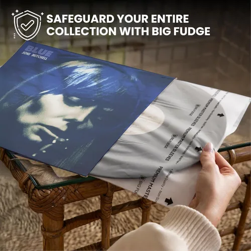 Vista 3 de Big Fudge 12" Fundas para discos de vinilo - Fundas interiores (paquete de 25) - Fundas de papel de arroz antiestáticas y sin ácidos para vinilos