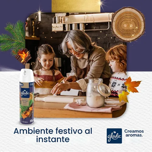Vista 3 de Glade Ambientador en aerosol suave que combate el olor, cereza de brandied, 7.3 onzas, 6