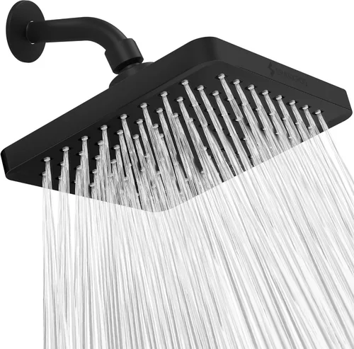 Vista 17 de SparkPod Cabezal de ducha – Lluvia de alta presión – Diseño de lujo de alta calidad – Reemplazo ajustable fácil de limpiar para tus cabezales