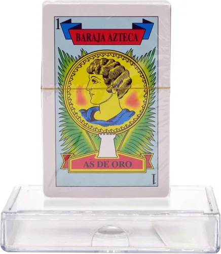 Vista 2 de CHAMPS Naipes españoles Baraja Espaola original Baraja de plástico Juego de cartas mexicano (paquete de 4)