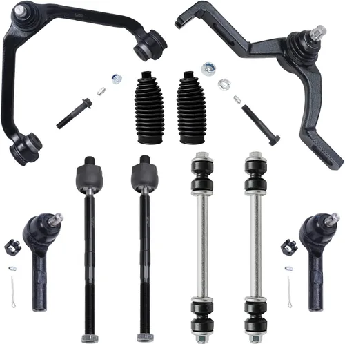 Vista 196 de Detroit Axle - Kit de suspensión de 10 piezas para Nissan Frontier Xterra Pathfinder 2005-2012, 4 brazos de control superiores inferiores