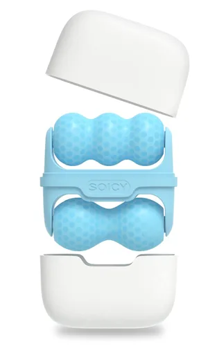 Rodillo de hielo de doble extremo, rodillo de hielo para aliviar la hinchazón facial y ocular, rodillo de hielo masajeador para dolor de migraña,