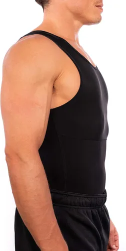 Vista 3 de Esteem Apparel Nueva camiseta de compresión para hombre que adelgaza la ropa interior del cuerpo