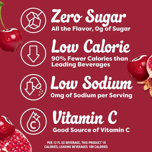 Vista 5 de Crystal Light Mezcla de bebidas en polvo con sabor natural y granada de cereza sin azúcar, 5 paquetes de jarra