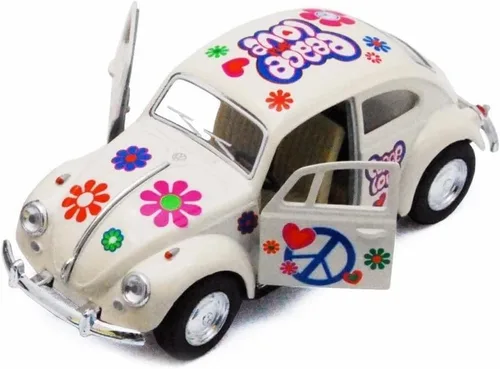 Vista 6 de KiNSMART - 1967 Volkswagen Classical Beetle 5 pulgadas, escala 1:36, modelo de metal fundido a presión con acción de retroceso