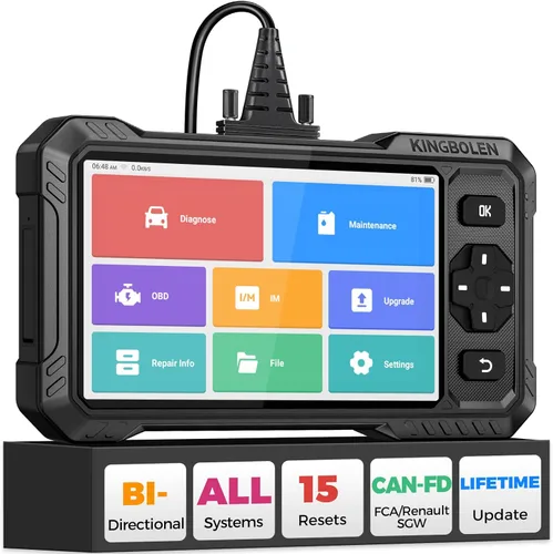 KINGBOLEN Escáner S6 Elite OBD2, herramienta de escaneo bidireccional 2026, reinicio de 15, prueba activa, escáner de diagnóstico de automóviles de