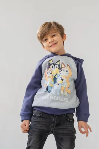 Vista 5 de Bluey Mom Dad Bingo - Sudadera con capucha de forro polar para niño pequeño a niño grande