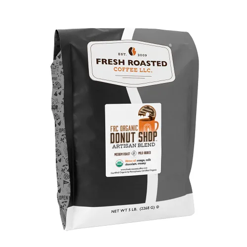 Vista 20 de Fresh Roasted Coffee, Blackbeard's Revenge, 12 onzas, tostado medio, Kosher, grano entero