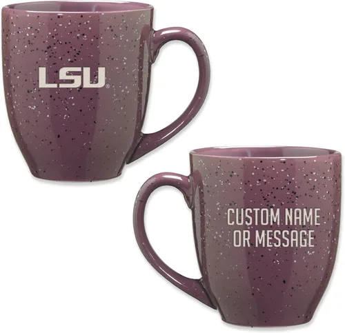 Vista 87 de Rico Industries NCAA UCLA Bruins Royal Blue - Taza de café de cerámica moteada grabada con láser de 16 onzas