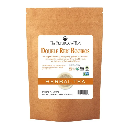 Vista 25 de The Republic of Tea Té de hierbas Rooibos rojo de almendra, coco y macarrón, 36 bolsas de té de repuesto