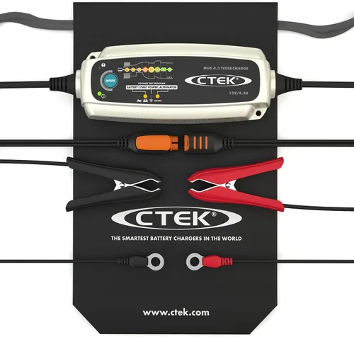 Vista 2 de CTEK (56 – 959) Mus 4,3 Cargador y verificador completamente automático de 12 V, carga y prueba. MUS°4.3. (56-959) CTEK.
