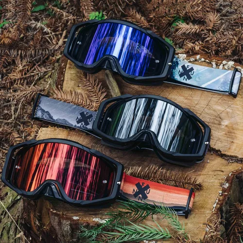 Vista 7 de Funn Soljam MTB Enduro DH gafas antivaho lente transparente adicional, bolsa y hojas de rasgadura Negro