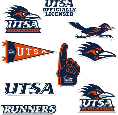 Vista 15 de American University Paquete Variado de 10 Calcomanías Grandes de Vinilo de Lujo - Laptop, Botella de Agua, Scrapbooking, Tableta, Monopatín