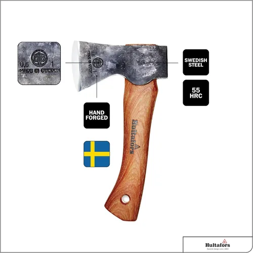 Vista 3 de Hultafors AV08417600 Axe Auger Fan Mini Hacha Escalada al aire libre